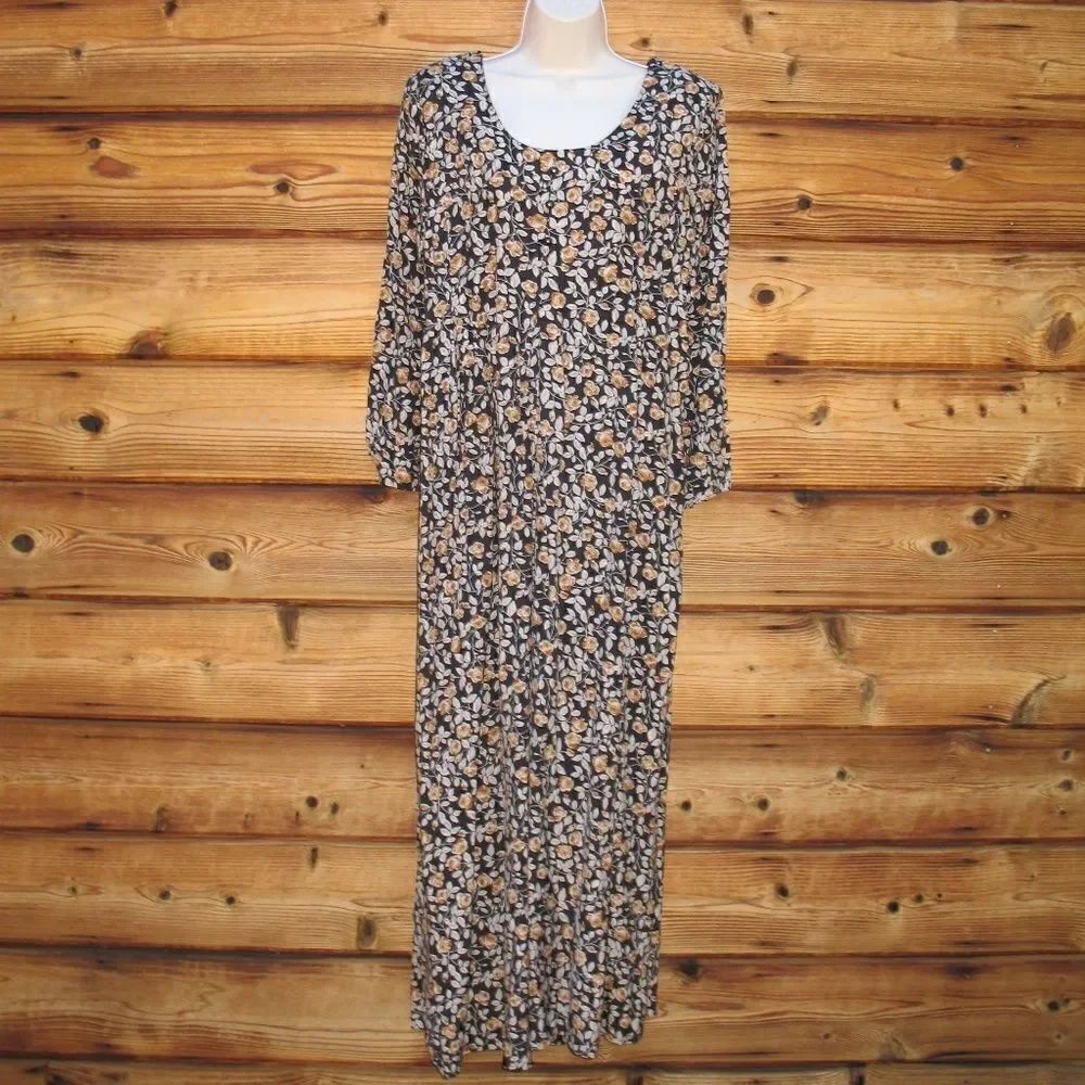 Vintage 90s Blue Cottage Core Jumpsuit